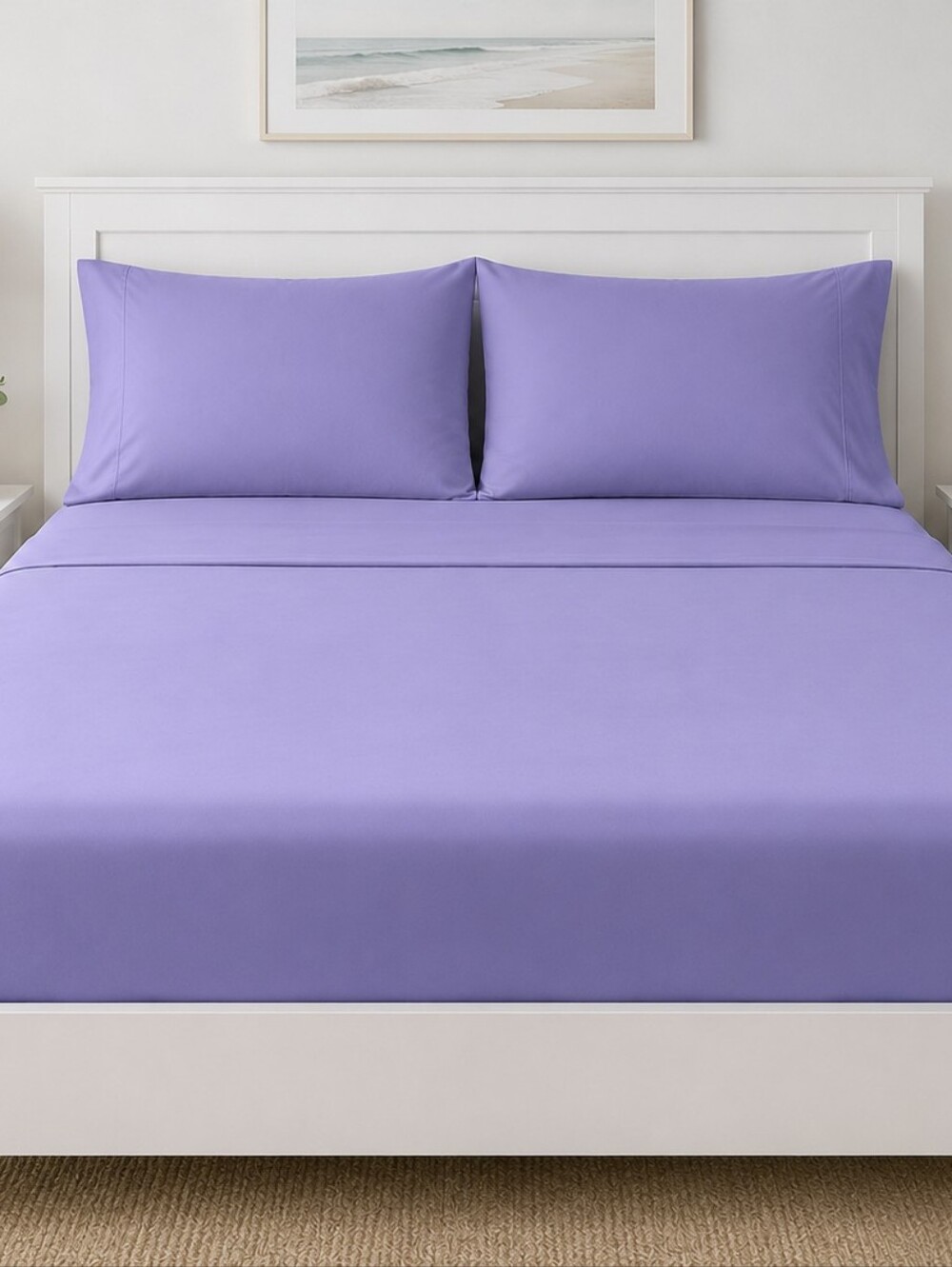 NWOT Sheet & Joy King Bamboo Blend Cooling Sheet Set – Lavender Purple